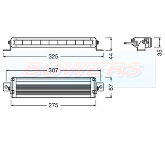 OSRAM LEDriving Lightbar VX250-SP Schematic