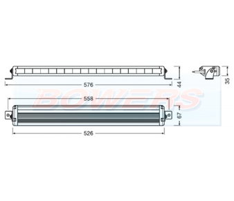 OSRAM LEDriving Lightbar VX500-SP Schematic