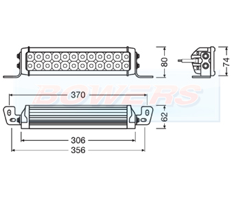 OSRAM LEDriving Lightbar VX250-CB Schematic