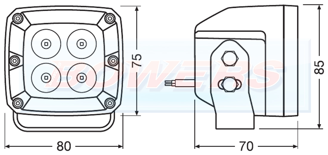 OSRAM LED ARBEITSSCHEINWERFER VX80-SP SET (2 STK.) RECHTECKIG, 12/24V —  Crafter-Gen2