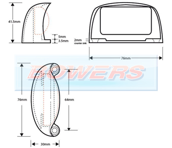 LED Autolamps 35BLME 2