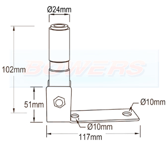 Din Beacon Mounting Stem/Pole/Bracket LG3006 Schematic