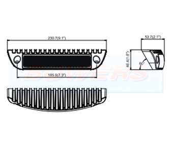 LED Interior or Exterior Angled Scene Light LG890 Schematic