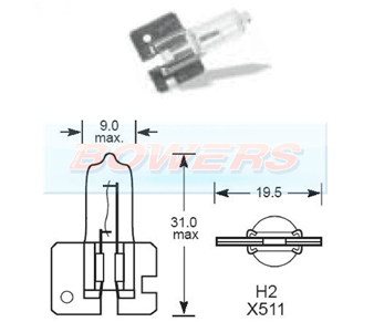 Ring Bulb 12v 55w H2 X511 R479