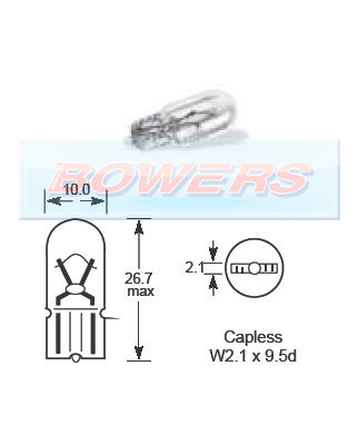 Ring Amber Bulb 12v 5w R501A
