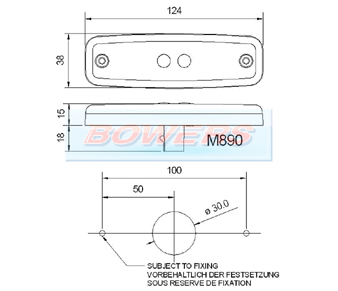 Rubbolite M890 LED Marker Light Schematic