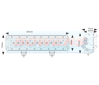 Maypole MP5072 LED Light Bar Schematic