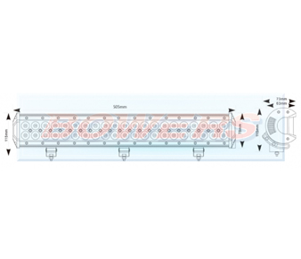 Maypole MP5073 LED Light Bar Schematic