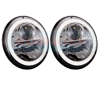 Wipac 7" Inch Chrome LED Headlights