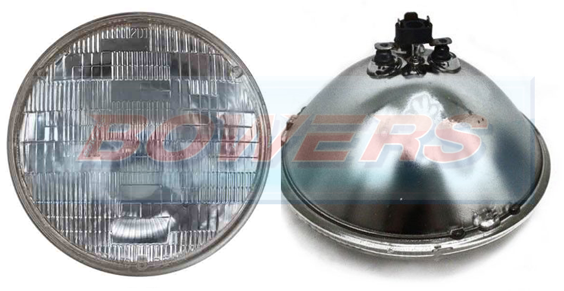 Lhd 7 Genuine Sealed Beam Classic Car Domed Lens Headlight Headlamp