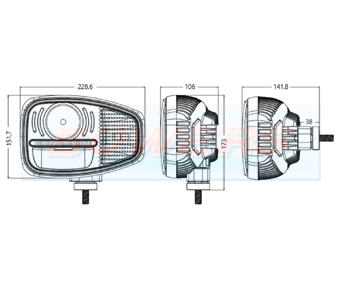 Peterson SVL-010004 LED Headlights Schematic