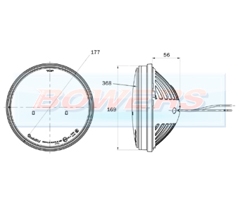 Trucklite 27291C 7" Inch LED Upgrade Headlight Schematic