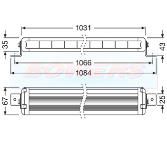 OSRAM LEDriving Lightbar VX1000-CB Schematic