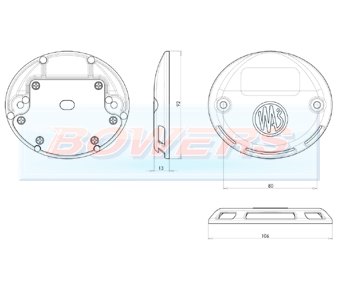 WAS W151 Amber LED Tail Lift Warning Light Schematic