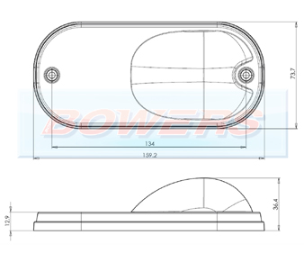 WAS W161 Cat 6 LED Amber Side Marker / Indicator Light Schematic