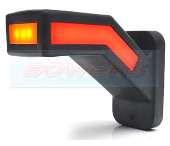 WAS W168.2 Left Hand LED Red White Amber Stalk Marker Light