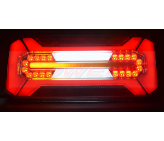 WAS W185DD Neon LED Rear Combination Light With Dynamic Indicator Night