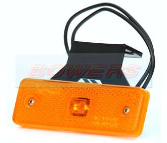 WAS W44 LED Amber Side Marker Light With Bracket