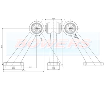 Red/White Stalk End Outline Side Marker Light 263 Schematic