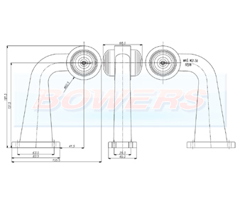 Red/White Stalk End Outline Side Marker Light 265 Schematic