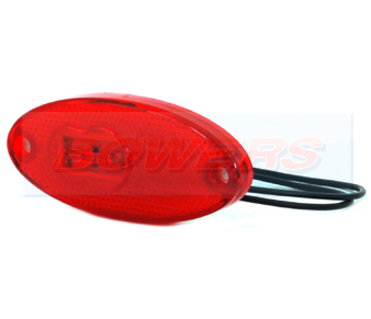 WAS W65 LED Oval Red Rear Marker Light
