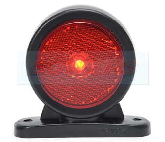 WAS W56RR LED Red White Side End Outline Marker Light 3