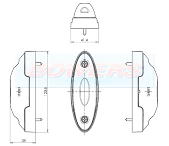WAS W104/W105 LED End Outline Marker Light Schematic
