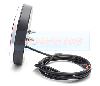 WAS Chrome LED Rear Hamburger Light Side