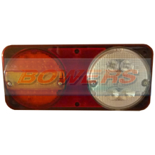 Sim 3165 12v/24v Rear Nearside Universal LED Combination + Fog & Reverse Lamp/Light