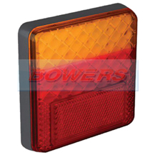 LED Autolamps 100BARE 12v Slim Rear LED Combination Stop/Tail/Indicator Trailer Lamp/Light