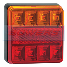 LED Autolamps 101BAR 12v Square Rear LED Combination Light Lamp