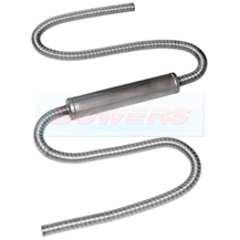 Eberspacher/Webasto Heater Stainless Steel 24mm Exhaust Marine Hull Skin  Fitting 9018377A 1320363A - H Bowers
