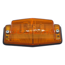 Hella Retro Danish Style Amber Double Burner Marker Light Lamp