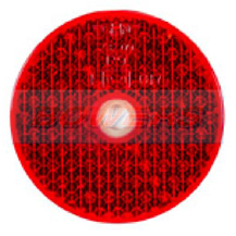 Red 60mm Round Screw On Rear Reflector