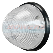 Sim 3120 Round White/Clear Front Marker/Position Lamp/Light