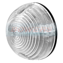 Sim 3146 Round White/Clear Front Marker/Position Lamp/Light