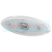 Sim 3158 24v White LED Front Marker Light/Lamp