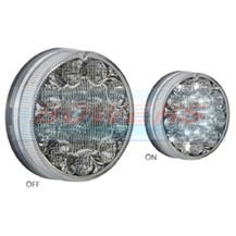 Sim 3188 12v/24v Clear LED 90mm Reverse Lamp/Light