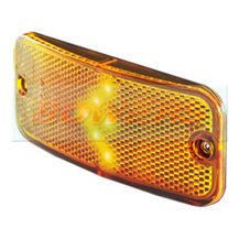 Sim 3301 12v/24v LED Amber Arrow Design Side Marker Lamp/Light