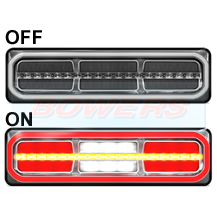 LED Autolamps 3854FWARMC Rear Combination Light/Lamp With Dynamic Indicator
