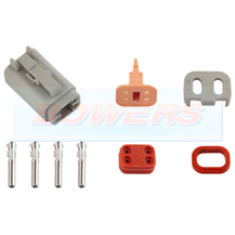 4 Way Female Deutsch DT Series Connector Plug