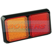 LED Autolamps 80BARME 12v/24v Rectangular Rear LED Double Combination Stop/Tail/Indicator Trailer Lamp/Light