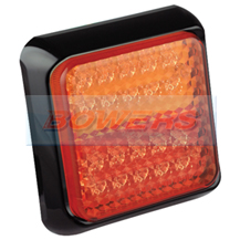 LED Autolamps 80BSTIME 12v/24v Square Rear LED Combination Stop/Tail/Indicator Trailer Lamp/Light