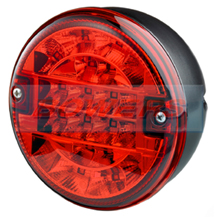 LED Rear 140mm Hamburger Fog Light/Lamp