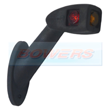 Rubbolite M841 Red White Amber R/H LED End Outline Rubber Stalk Marker Light/Lamp