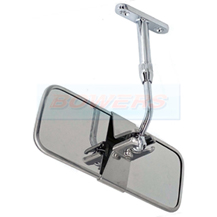 Universal Adjustable Stainless Steel Classic or Kit Car Interior Rear View Mirror