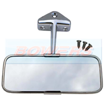 Classic Mini Stainless Steel/Chrome Interior Rear View Mirror