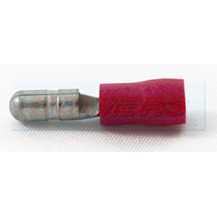Red Male 4mm Bullet Connectors/Terminals For 0.5-1.5mm² Cable (50pk)