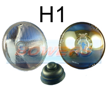 5 3/4" 5.75" Classic Car Sealed Beam Inner Headlight/Headlamp Halogen H1 Conversion (Without Pilot)