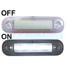 12v/24v Surface Mount White LED Front Marker Lamp/Light